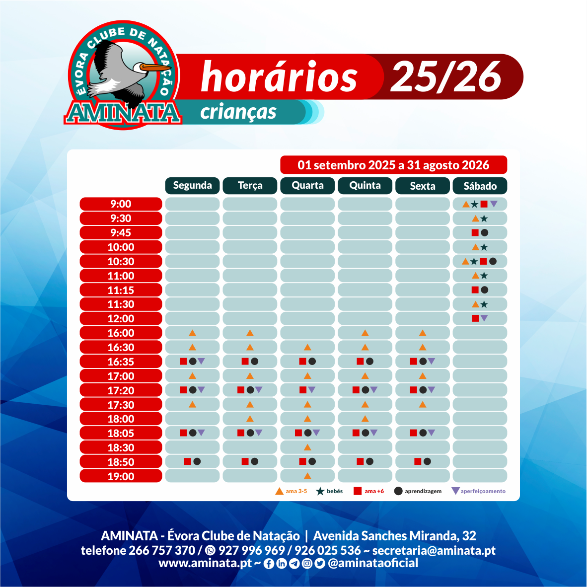 Horário Bebés e Crianças